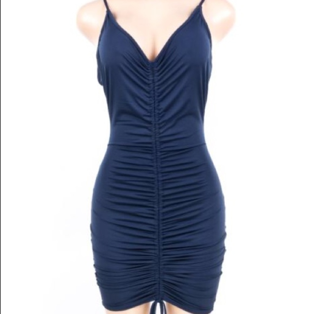 Blue pull dress